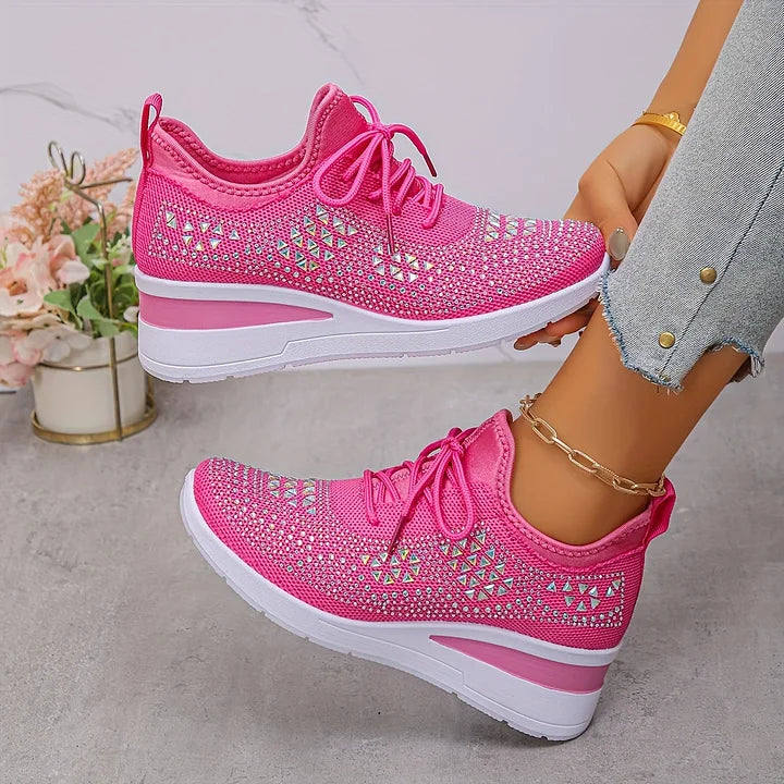 Bonnie | Sneakers Comfort Ortopediche con Strass