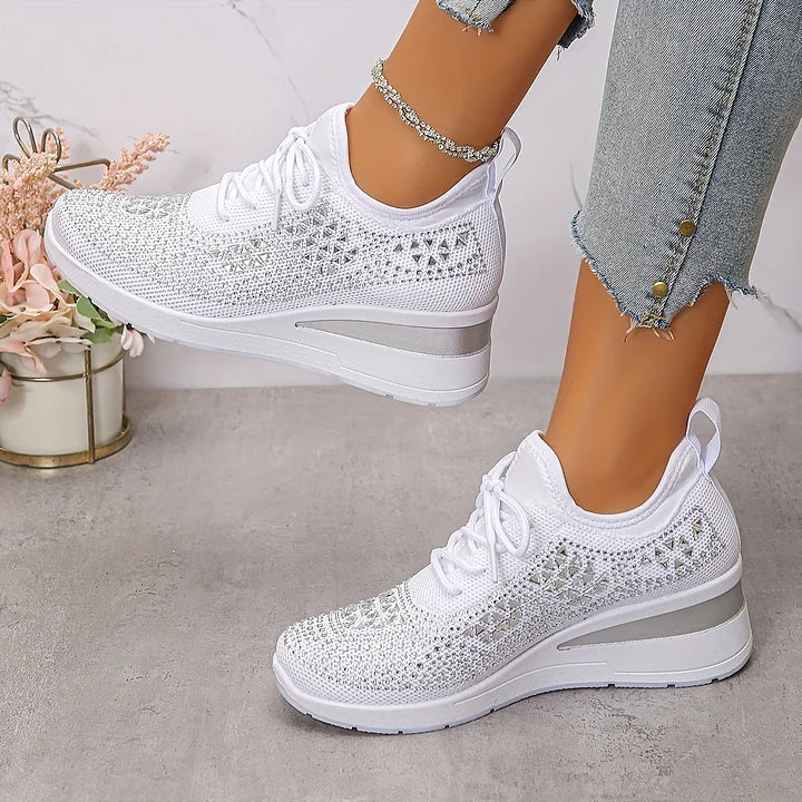 Bonnie | Sneakers Comfort Ortopediche con Strass