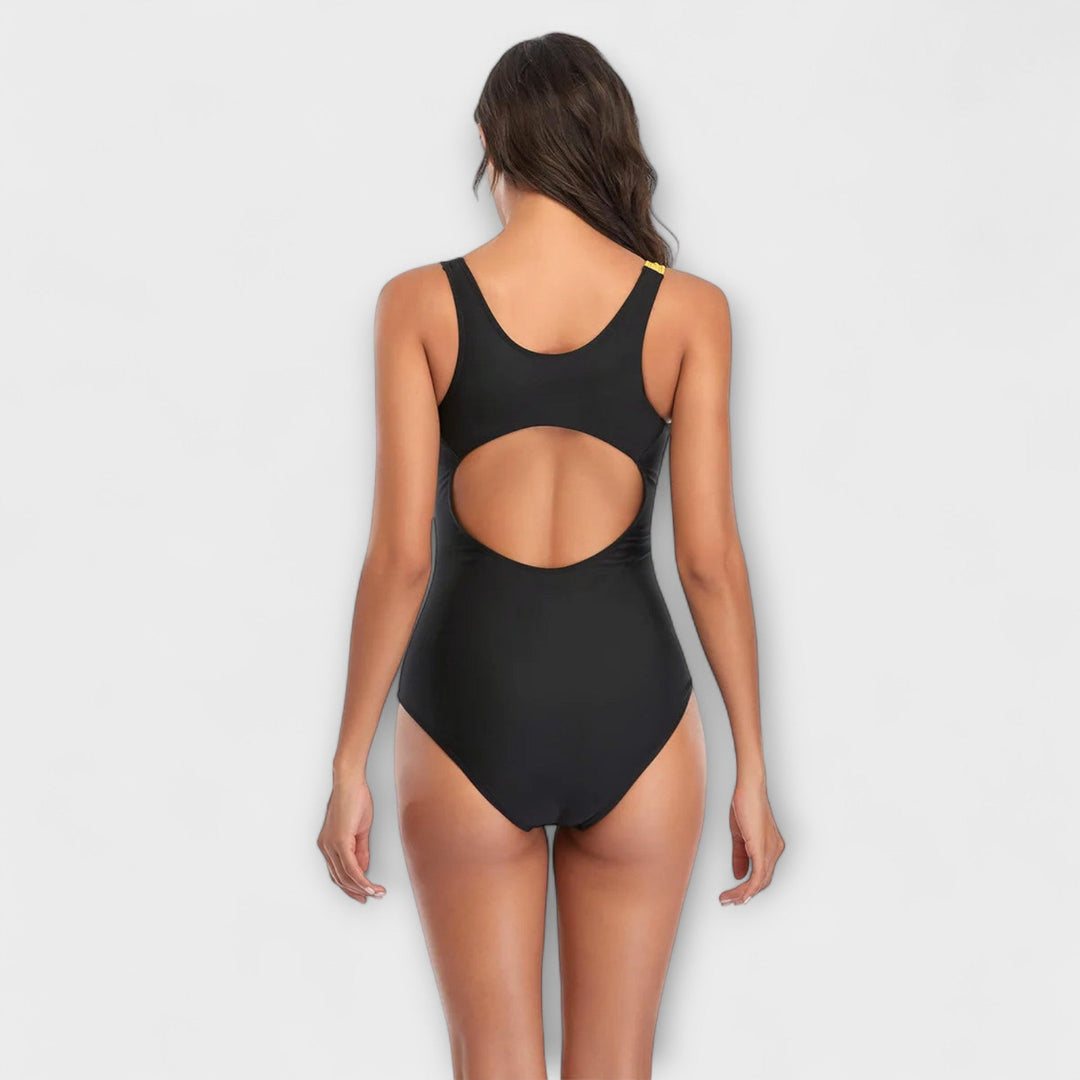 Costume da Bagno Sportivo Intero con Scollo sulla Schiena
