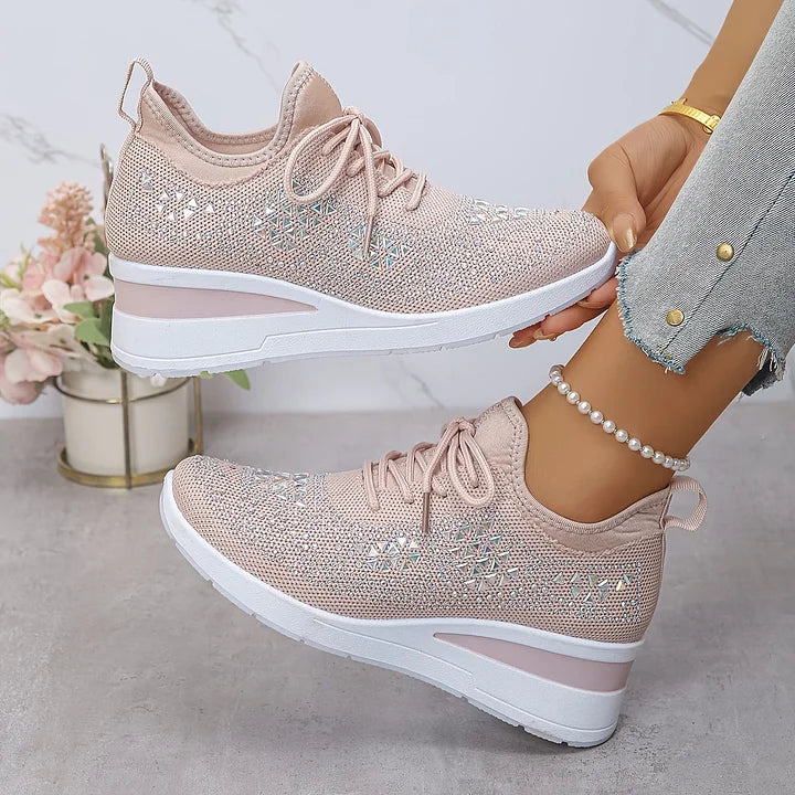 Bonnie | Sneakers Comfort Ortopediche con Strass