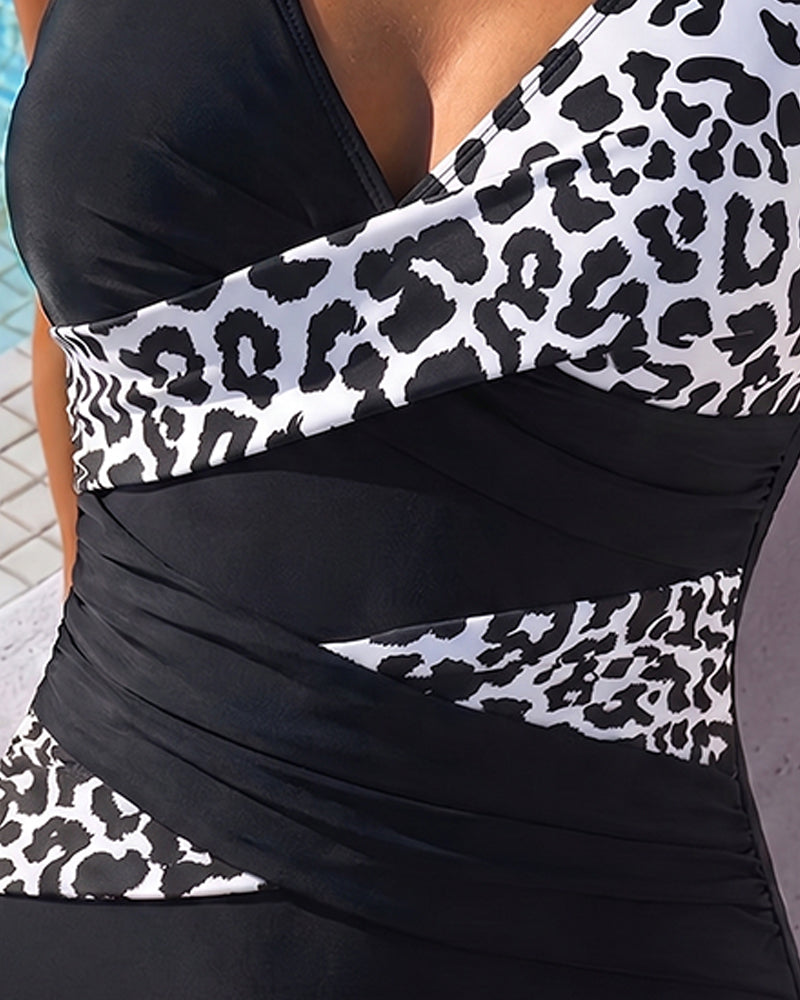 LEO™ | Costume da Bagno Intero Vacanze Stampa Leopardo