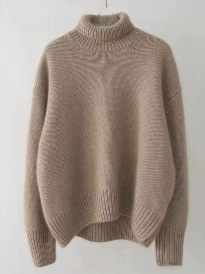 Scarlett | Maglione a Collo Alto con Spalle Cadute