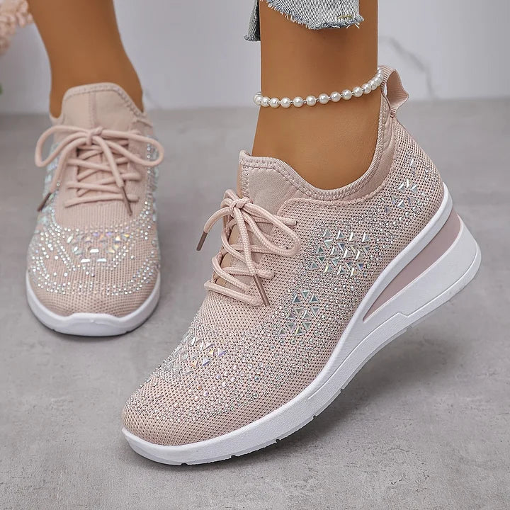 Bonnie | Sneakers Comfort Ortopediche con Strass