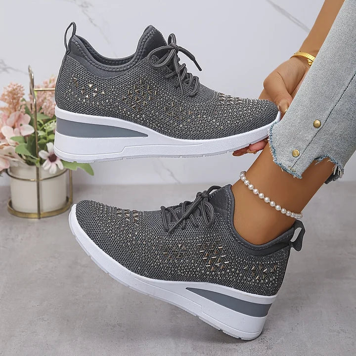 Bonnie | Sneakers Comfort Ortopediche con Strass