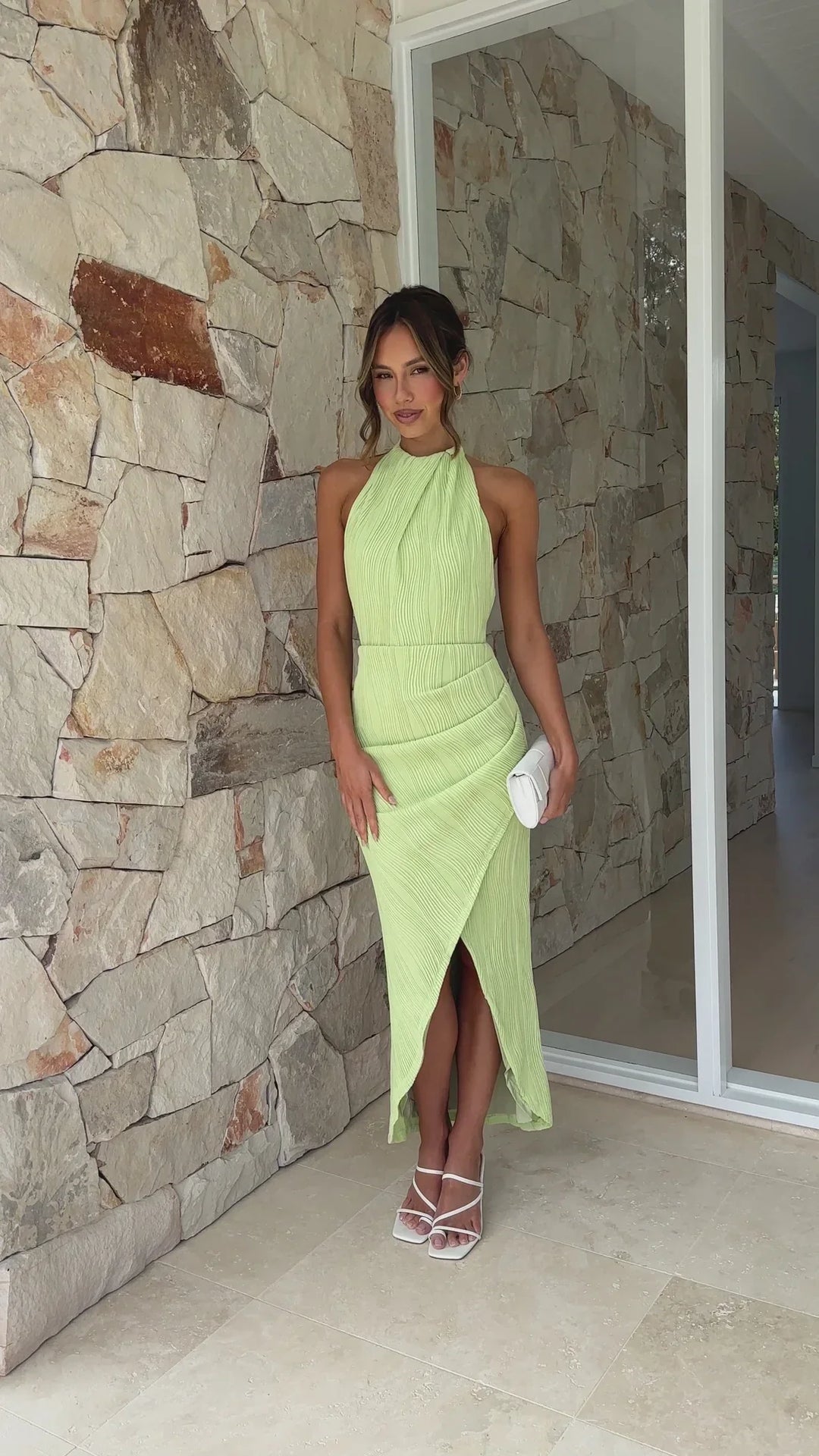 Celia | Vestito Lungo Plissettato