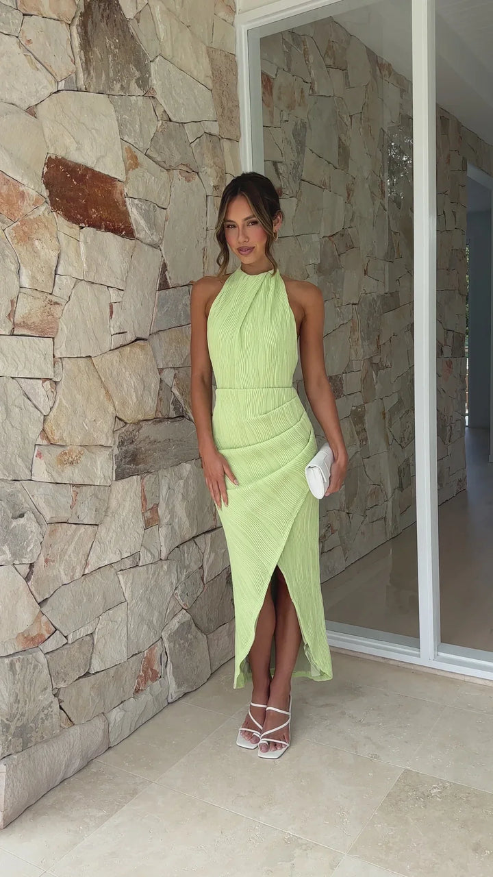 Celia | Vestito Lungo Plissettato