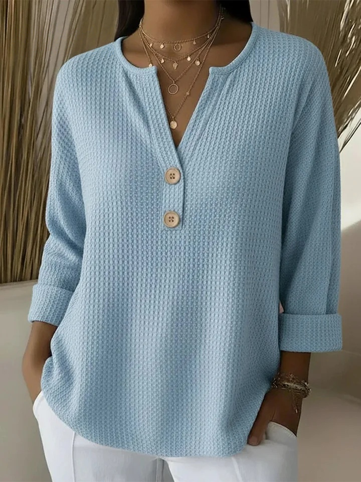 Lucinda™ | Top con Bottoni Henley