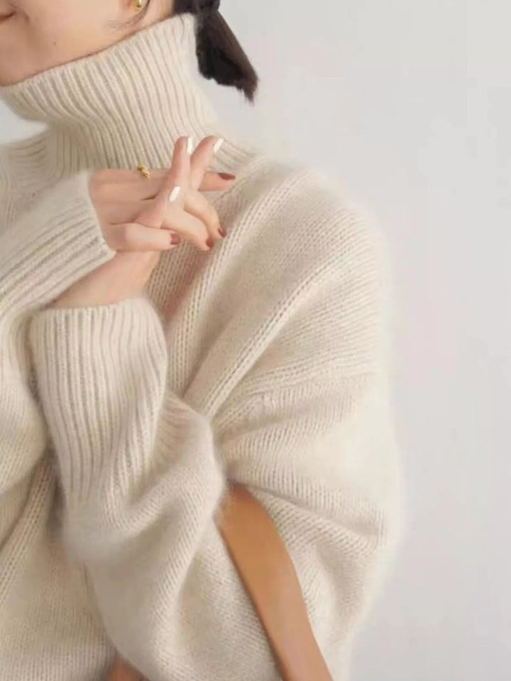 Scarlett | Maglione a Collo Alto con Spalle Cadute