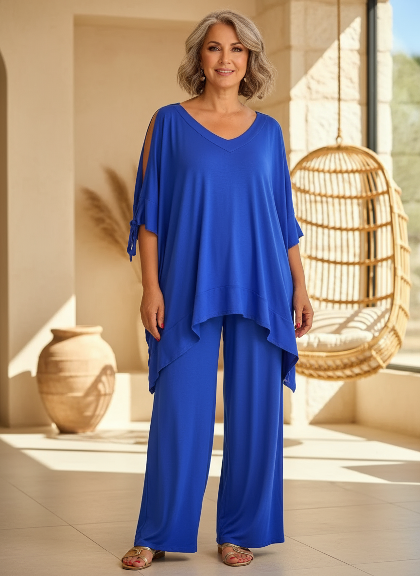 Úrsula™ | Set Tunica con Spalle Scoperte e Pantaloni