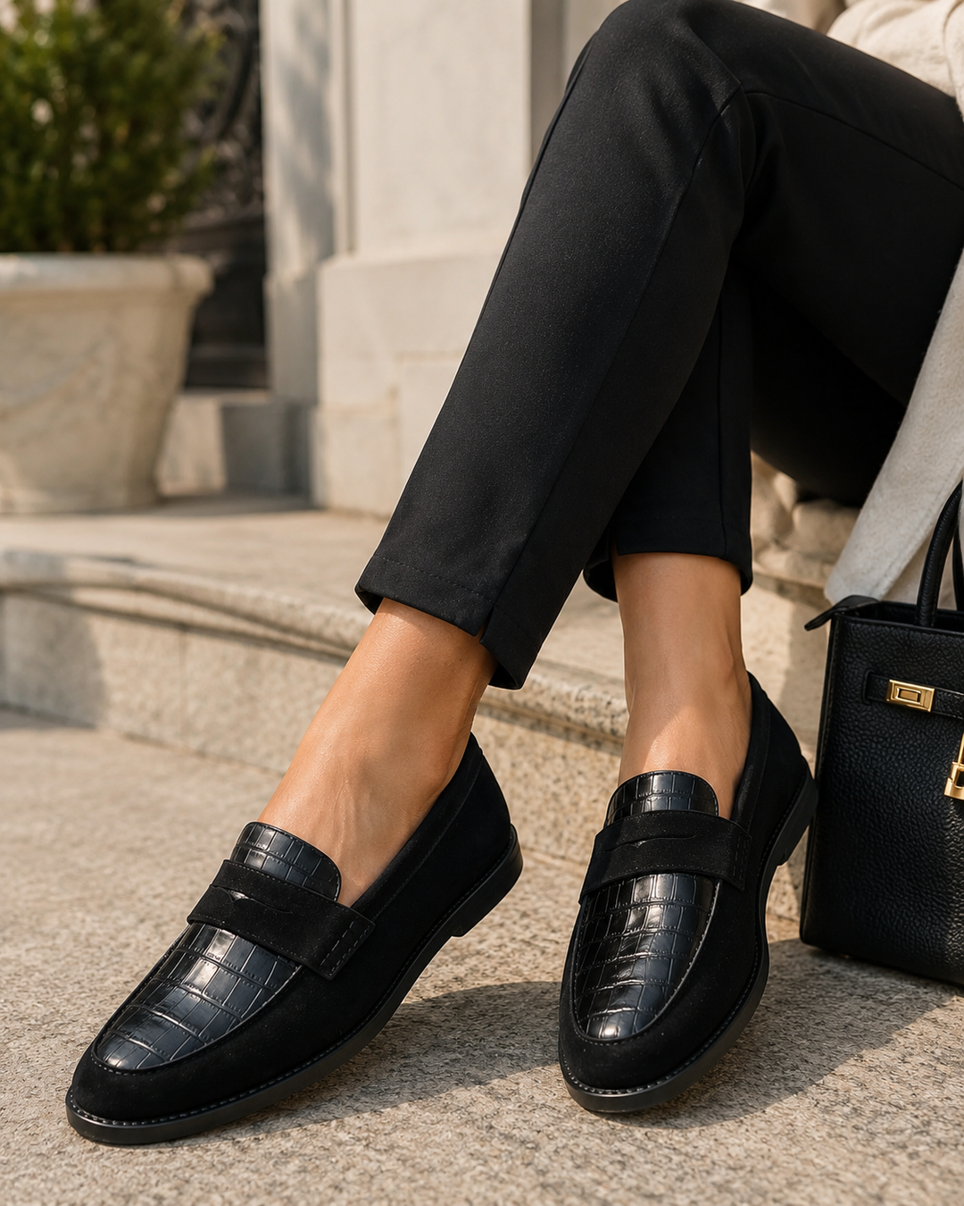 Gina | Mocassini Comfort con Dettaglio Croc