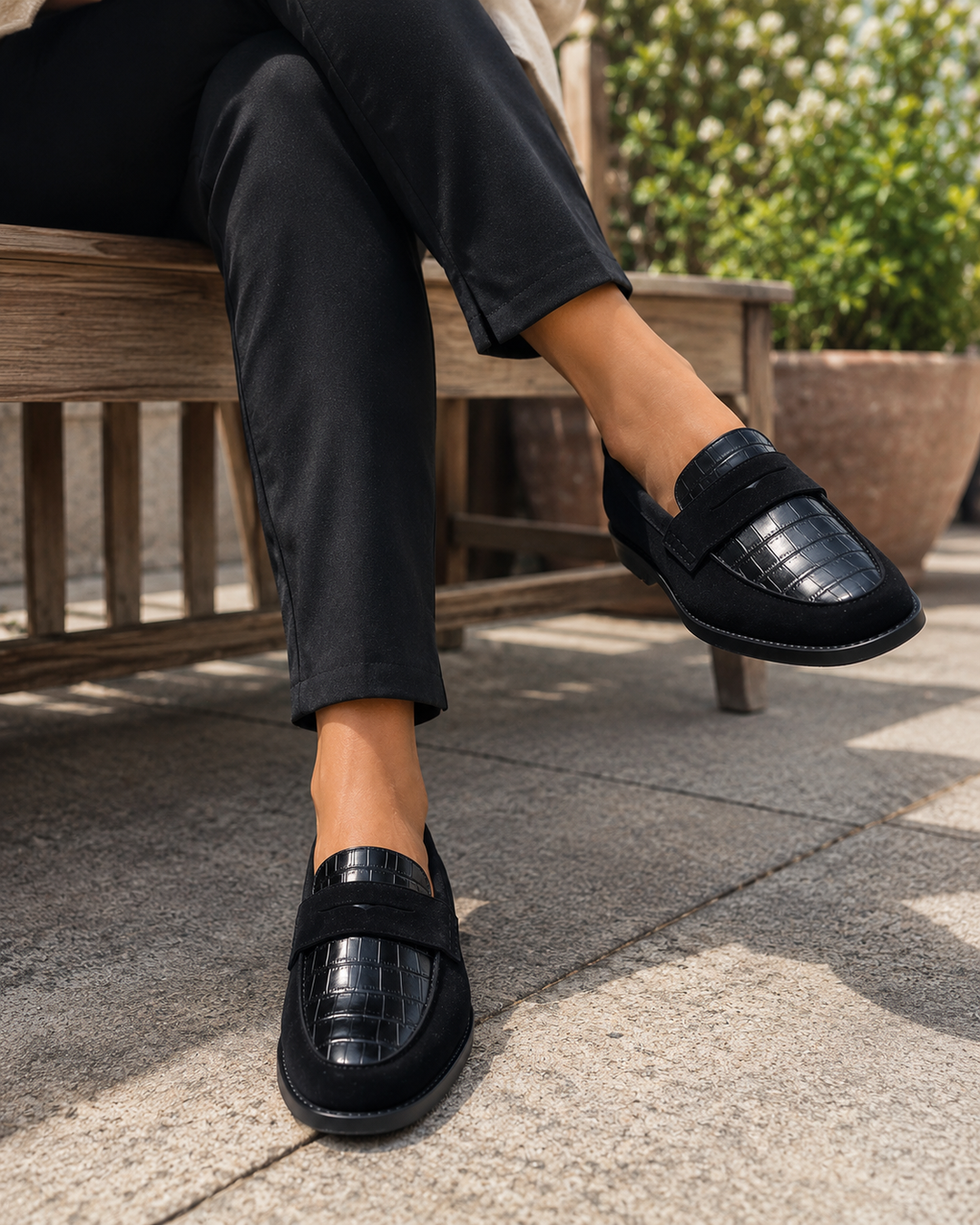 Gina | Mocassini Comfort con Dettaglio Croc