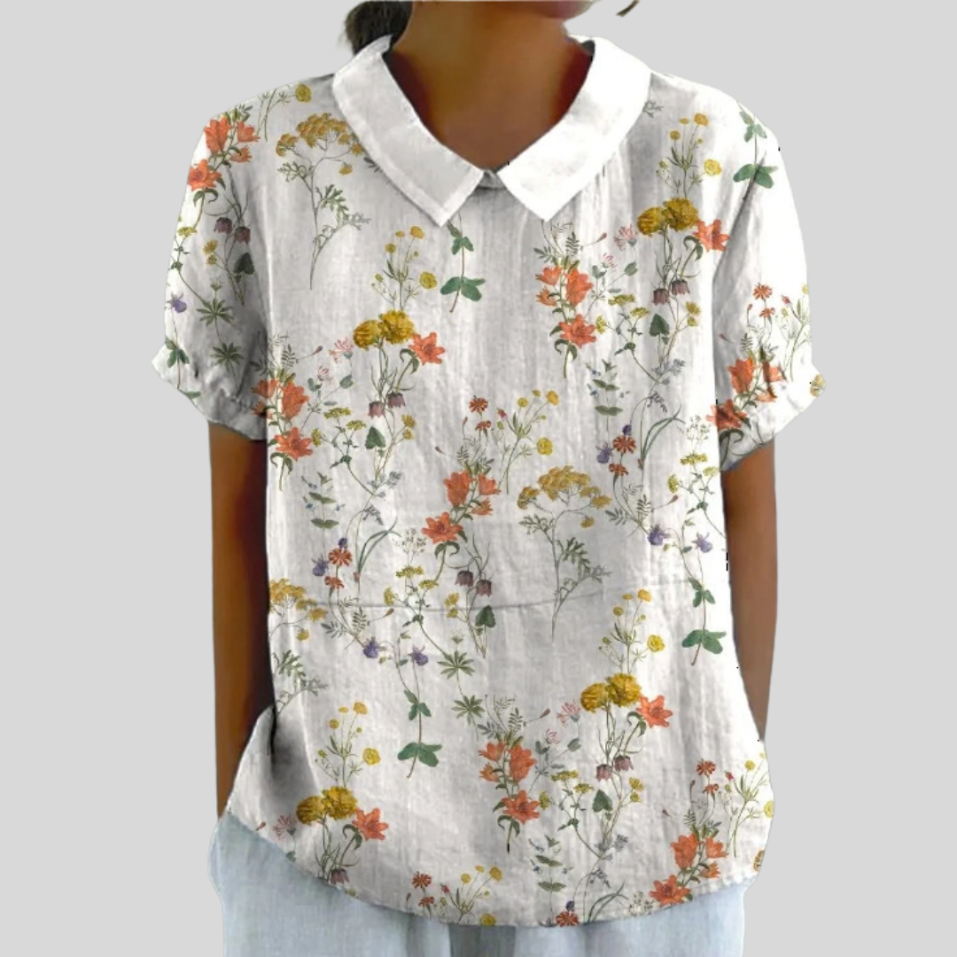 Lorelei | Blusa con Collo a Fiori