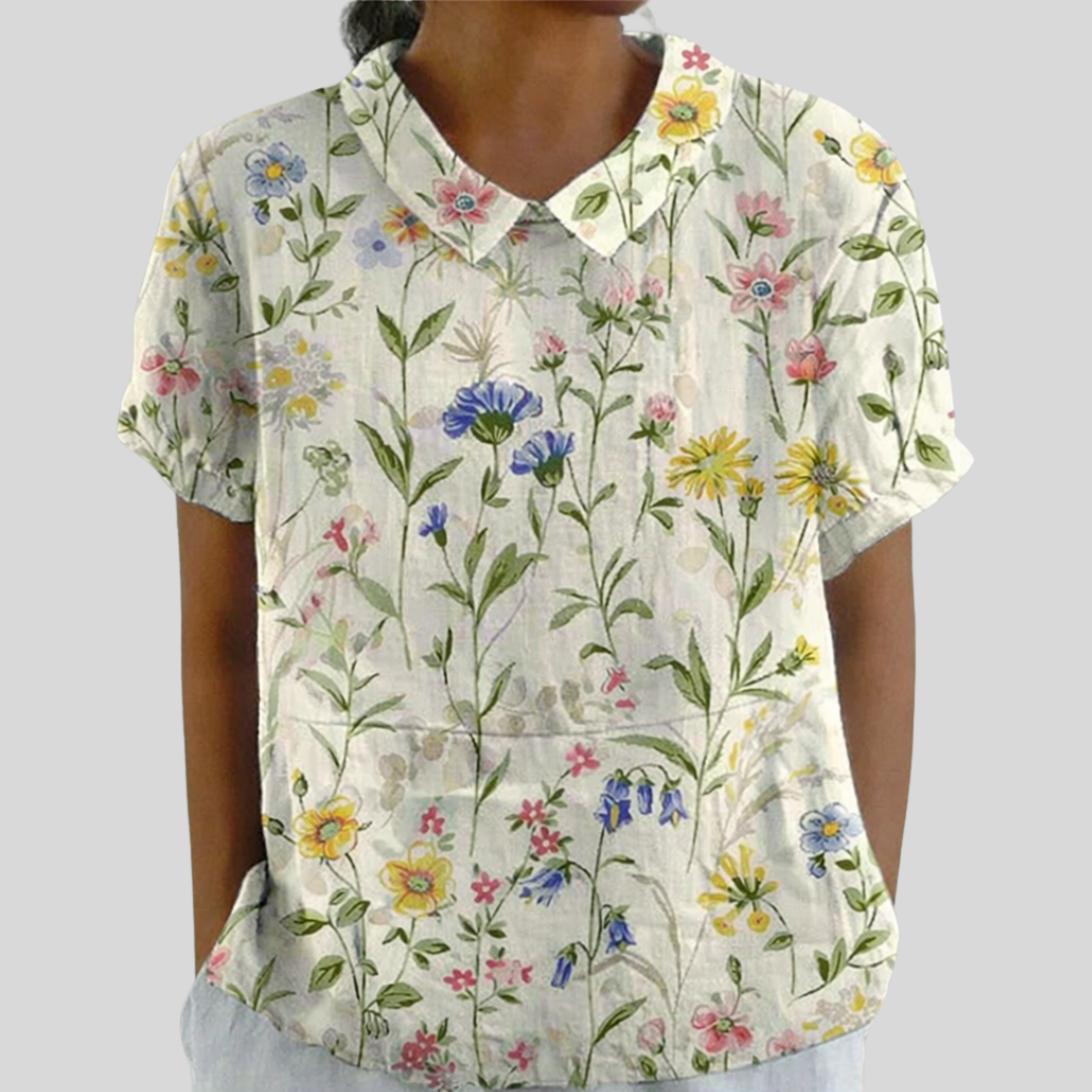 Constance | Blusa con Collo a Fiori