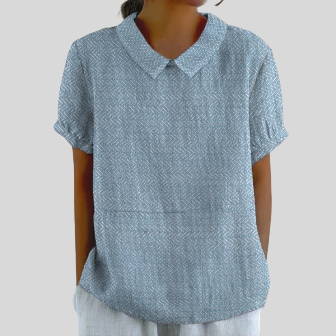 Aurelia | Blusa con Collo Morbido e Testurizzato