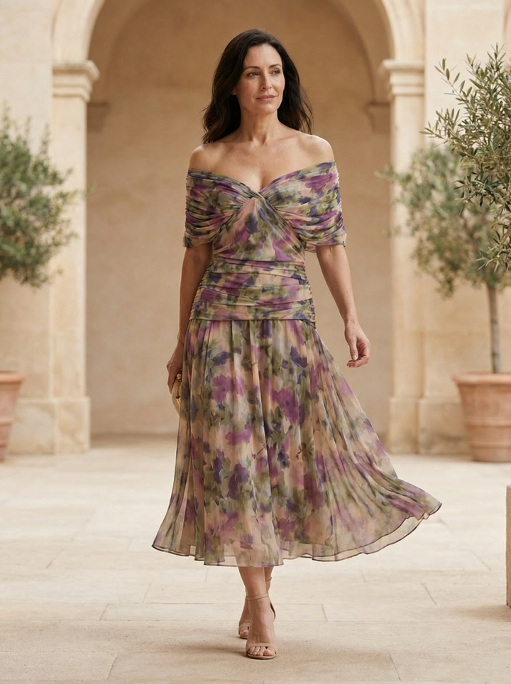 Robe Santana in Seta Elegante - Maison Claire et Sylvie