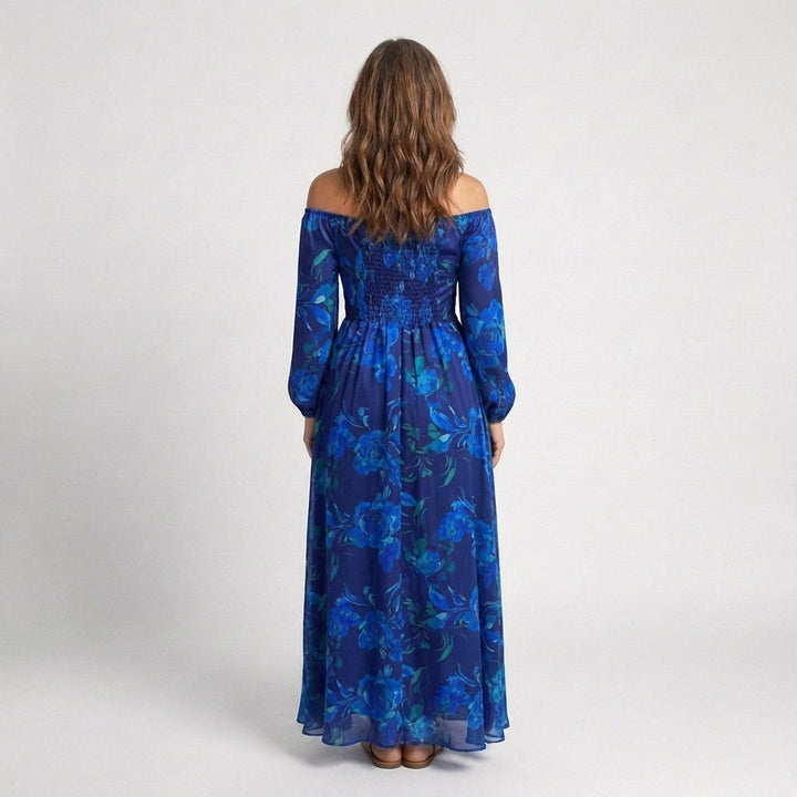 Aspen | Abito Maxi a Spalle Scoperte con Fiori