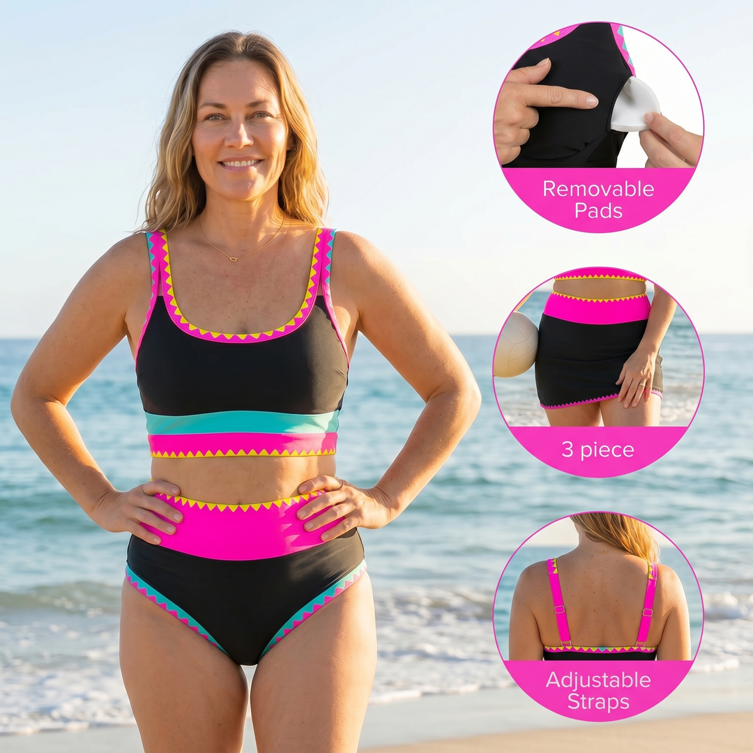 Set da bagno di supporto in 3 pezzi