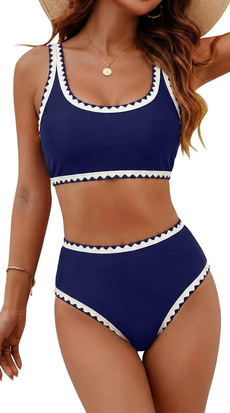 Set Bikini con Cuciture di Supporto