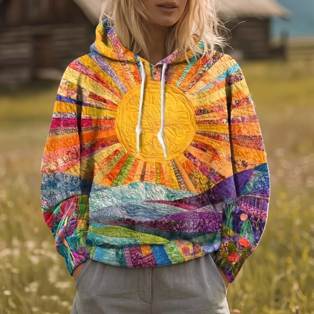 Dawnburst™ | Felpa con Stampa Sunburst