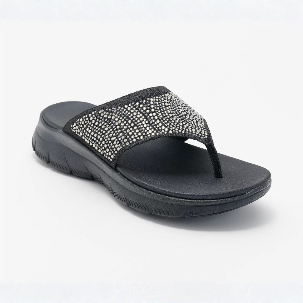 LIORA™ | Sandali a strisce in rete cristallina, confortevoli, per donna