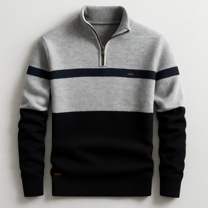 Lorenzo | Maglione a Mezza Zip Classico