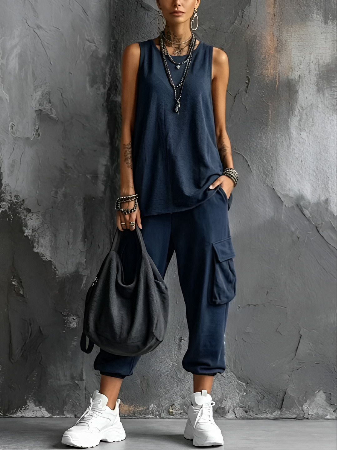 Valentina | Set Casual Morbido con Tasche