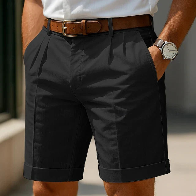 Pantaloni Corti Plissettati da Uomo