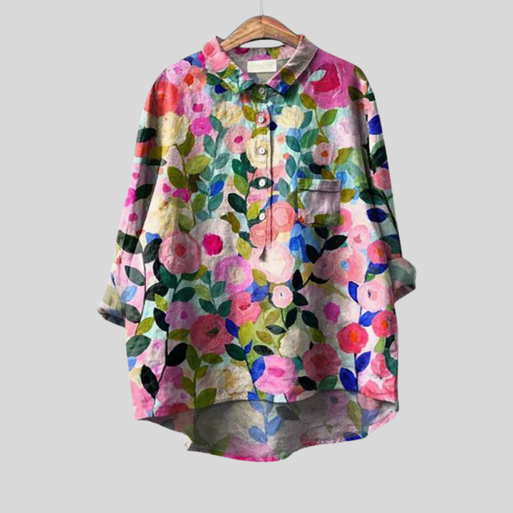 Cecily | Blusa Floreale Pittorica