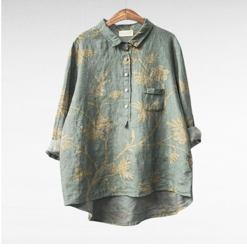 Cecily | Blusa Floreale Pittorica