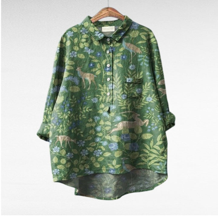 Cecily | Blusa Floreale Pittorica