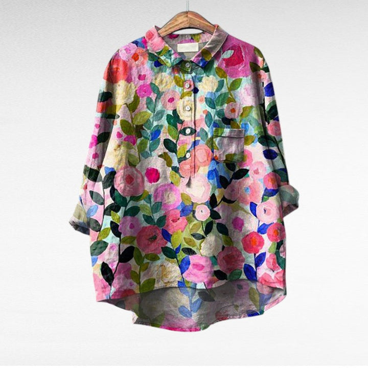 Cecily | Blusa Floreale Pittorica