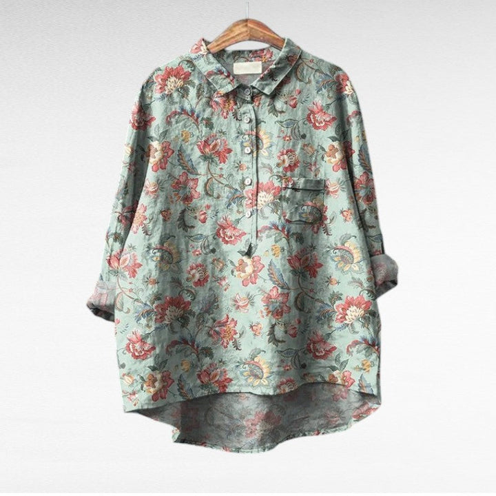 Cecily | Blusa Floreale Pittorica