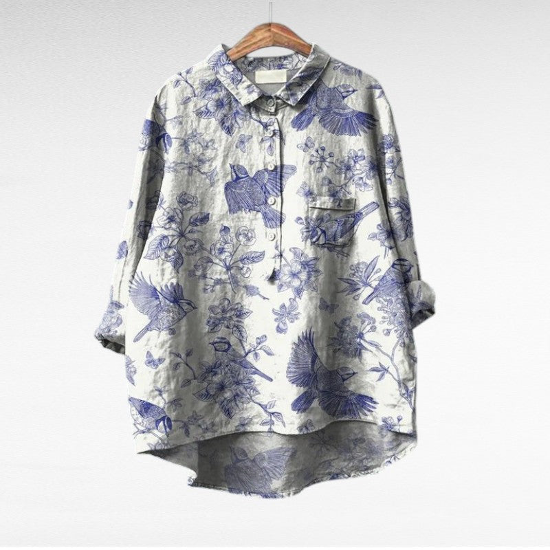 Cecily | Blusa Floreale Pittorica