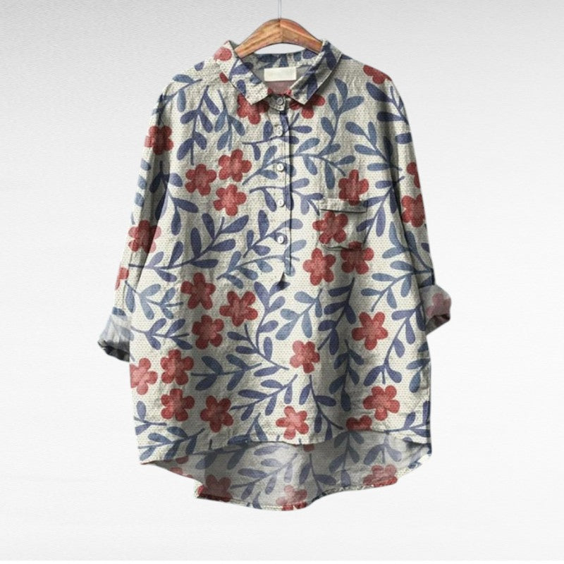 Cecily | Blusa Floreale Pittorica