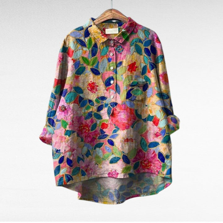 Cecily | Blusa Floreale Pittorica