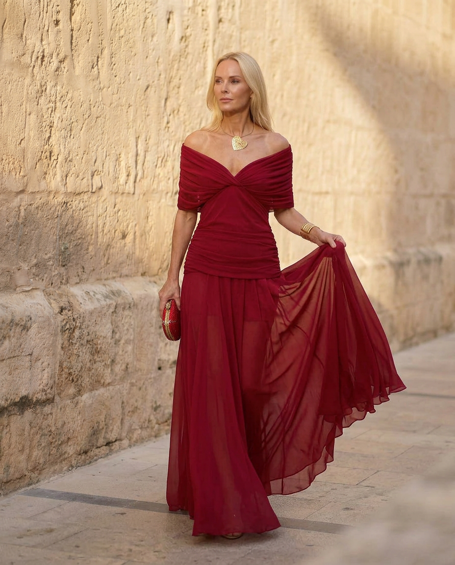 Robe Santana in Seta Elegante - Maison Claire et Sylvie