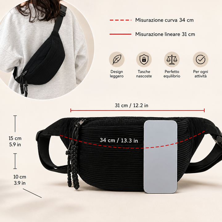 Petra | Borsa a Spalla Velluto a Coste