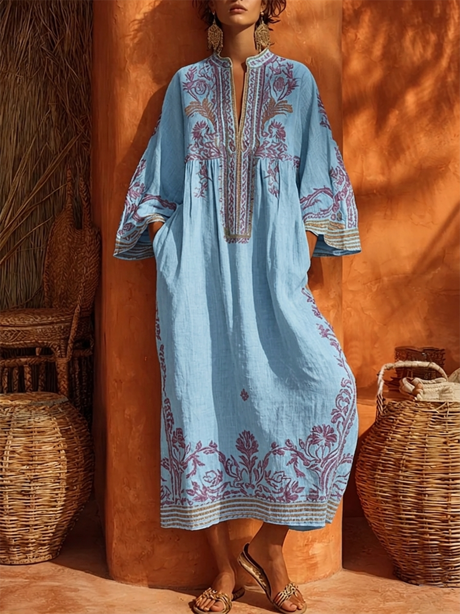 Elena™ | Abito Maxi Mediterraneo