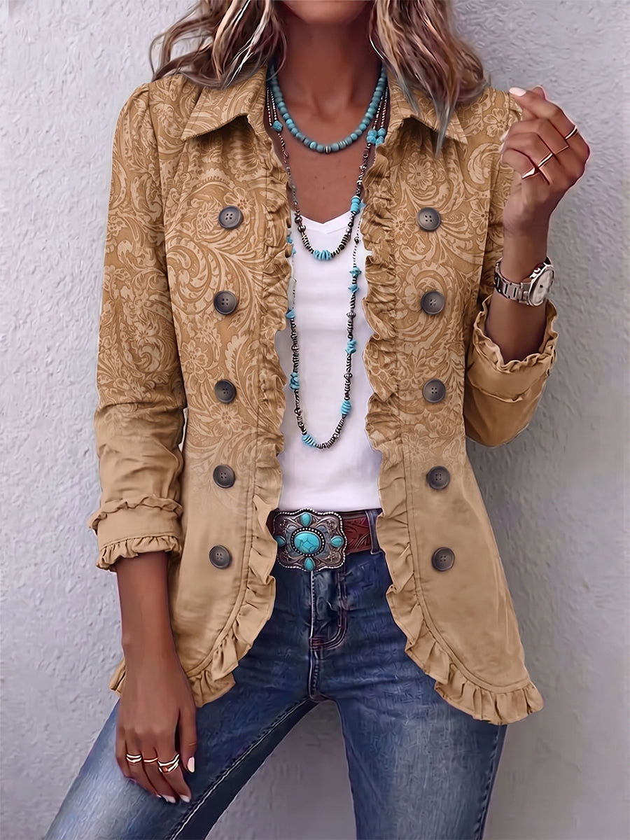 Crestelle™ | Giacca con Righe Stile Western