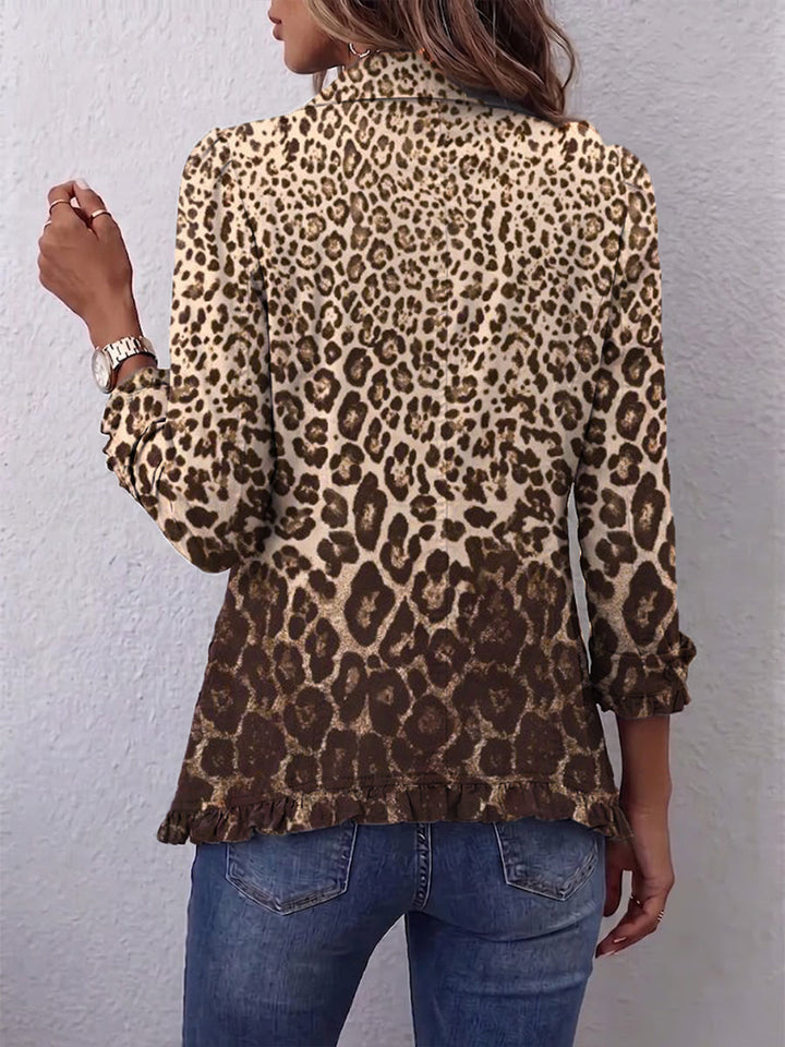 Navara™ | Giacca Ruffle con Stampa Leopardo
