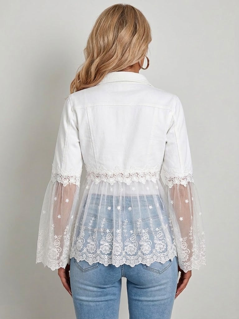 Sunnelace™ | Giacca con Pannelli in Pizzo