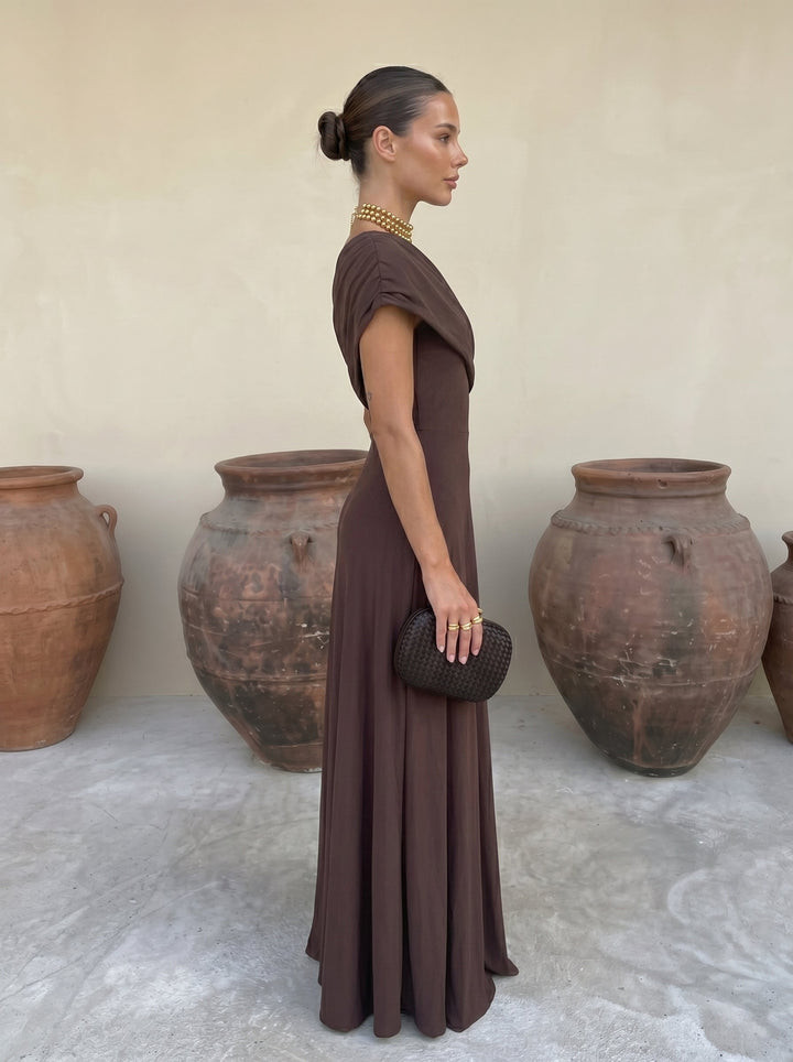 Irene / Vestito elegante senza spalline in rete