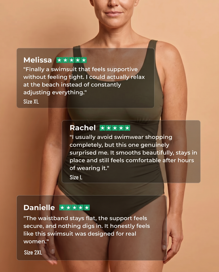Costume da bagno intero con controllo della pancia arricciato