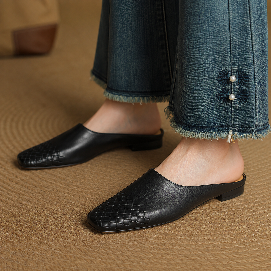 Sally | Mules Intrecciati Slip-On