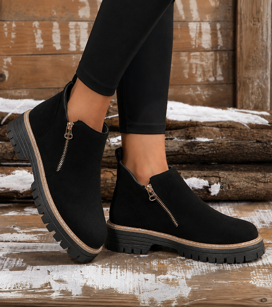 Shelley | Stivaletti Anfibi Con Cerniera Confortevoli
