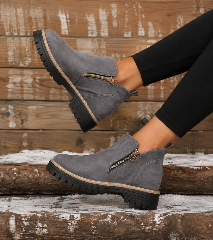 Shelley | Stivaletti Anfibi Con Cerniera Confortevoli