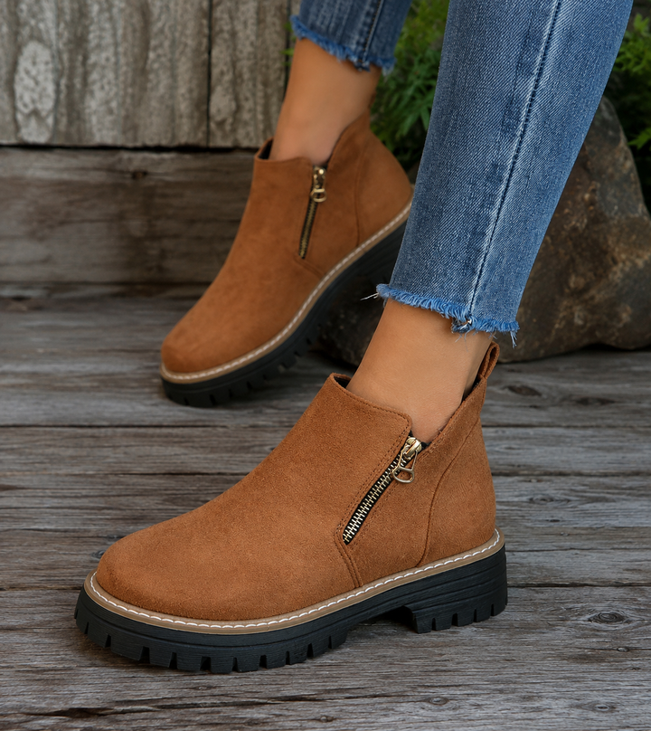 Shelley | Stivaletti Anfibi Con Cerniera Confortevoli