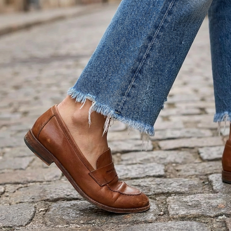 Aberjean™ | Jeans dritti cropped retro