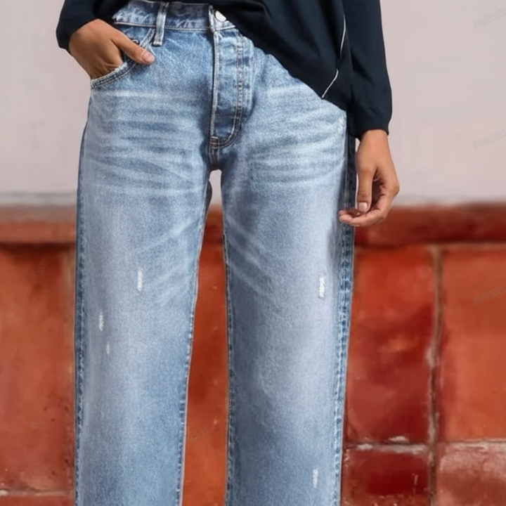 Aberjean™ | Jeans dritti cropped retro