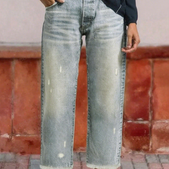 Aberjean™ | Jeans dritti cropped retro